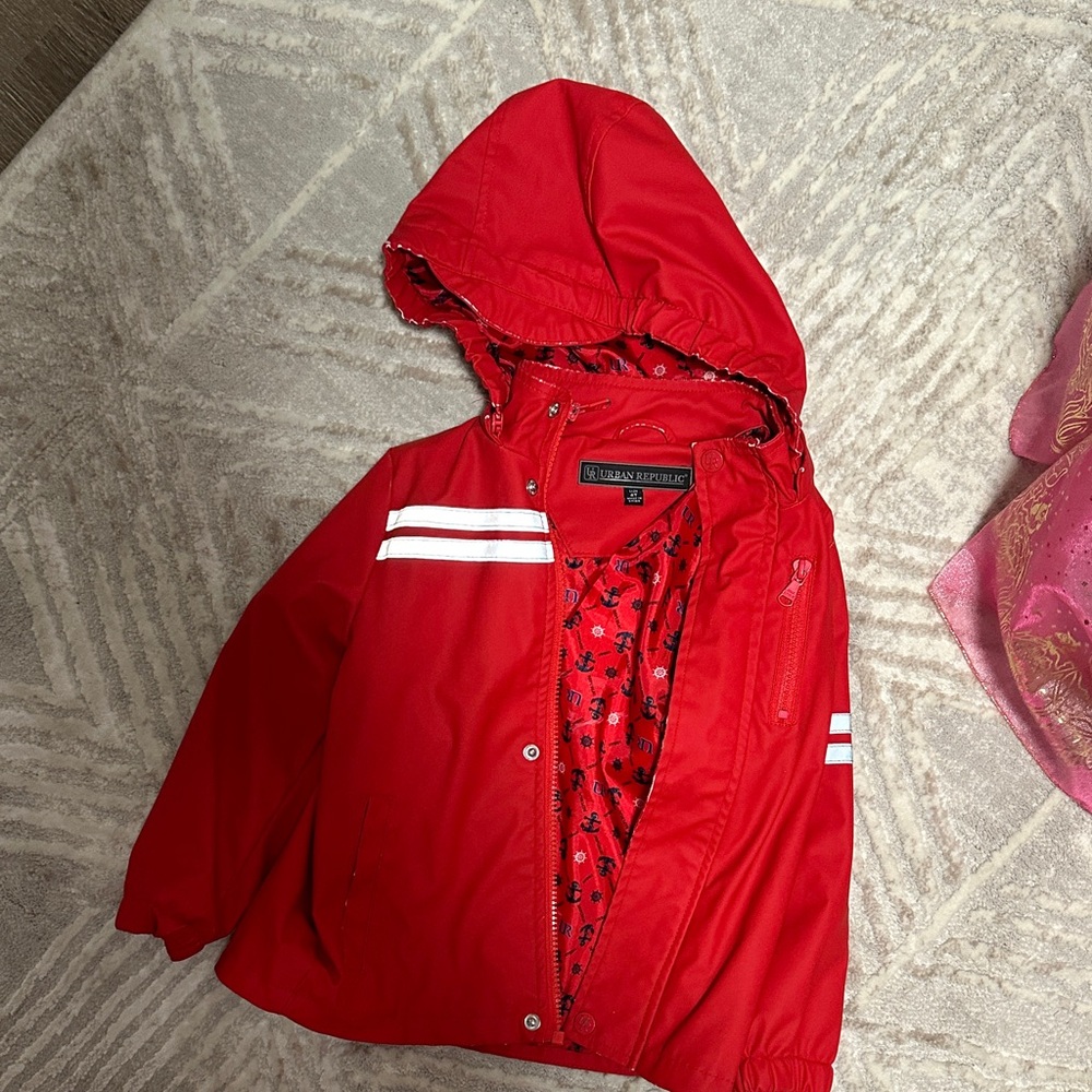 Urban Republic Kids Red Raincoat with Hood